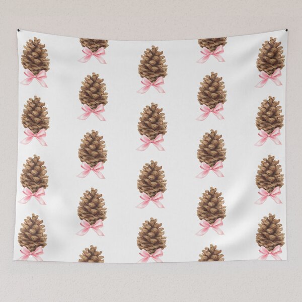 Item preview, Coquette Pinecone with Pink Bow – Cottagecore Autumn Woodland Fall Aesthetic designed and sold by DivinePassion.