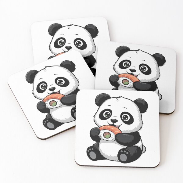Item preview, Kawaii Panda Eat Sushi - Chibi Panda Anime  designed and sold by thebest-2studio.