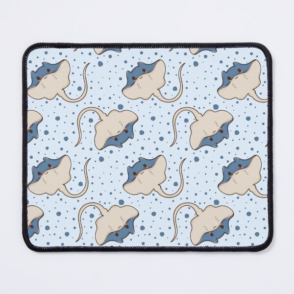 Item preview, kawaii stingray seamless pattern designed and sold by YQvibe Studio.