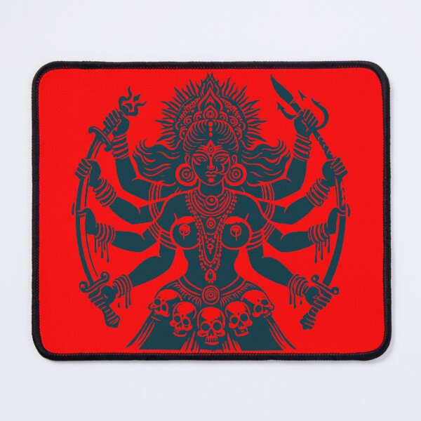 Item preview, Hindu Goddess Kali with skull and swords designed and sold by ZOXOFO.