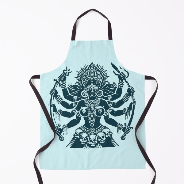 Item preview, Hindu Goddess Kali with skull and swords designed and sold by ZOXOFO.