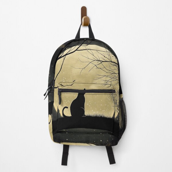 Item preview, Black Cat Silhouette Behind The Moon designed and sold by GrinGalore.
