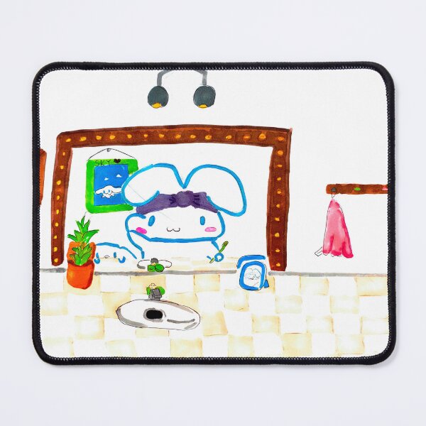 Item preview, Cinnamoroll doing his skincare designed and sold by MochiDoodleArt.