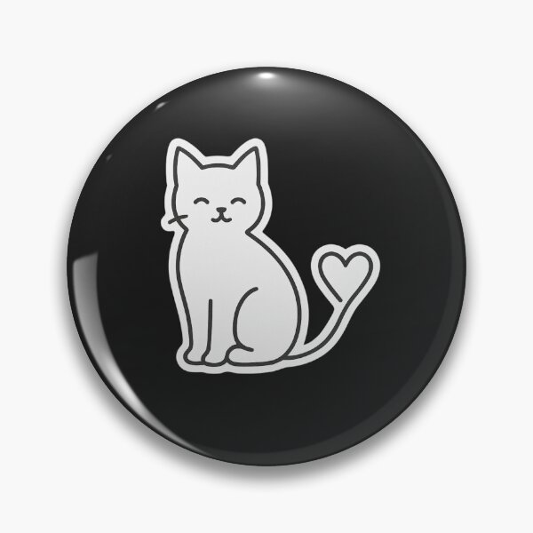 Item preview, Minimalist One-Line Cat with Heart Tail – Cute Line Art Sticker designed and sold by ColorSplash123.
