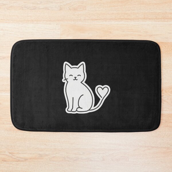 Item preview, Minimalist One-Line Cat with Heart Tail – Cute Line Art Sticker designed and sold by ColorSplash123.