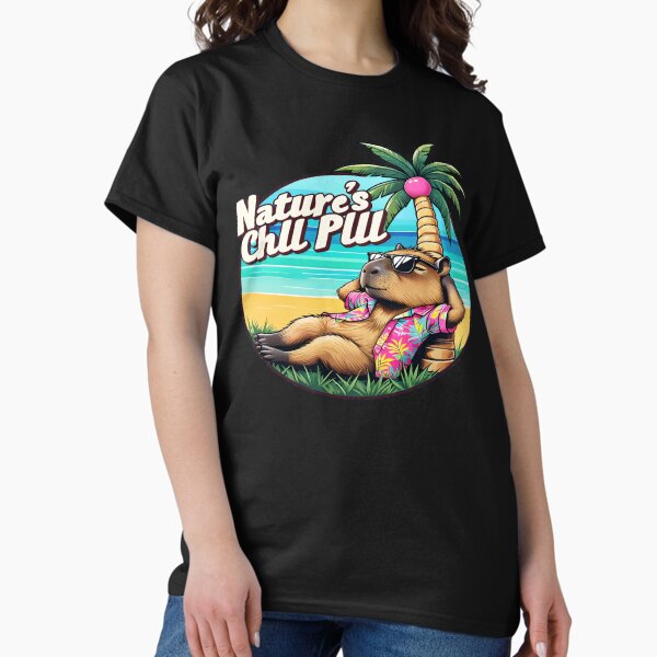 Item preview, Nature's Chill Pill Capybara  designed and sold by AlphaTeez.