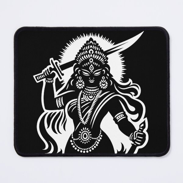 Item preview, Hindu Goddess Kali with sword. Front on in circle format designed and sold by ZOXOFO.