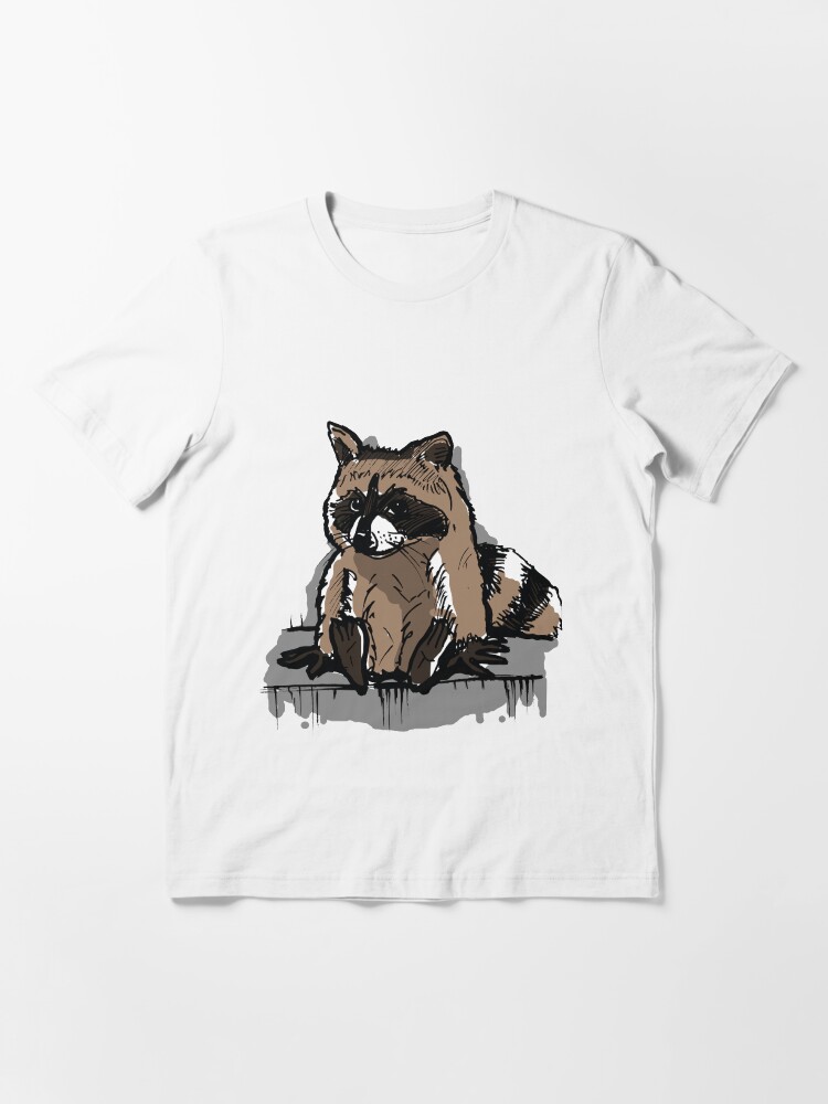 Alternate view of Raccoon of Minnesota on a Skyscraper Ledge Meme Essential T-Shirt