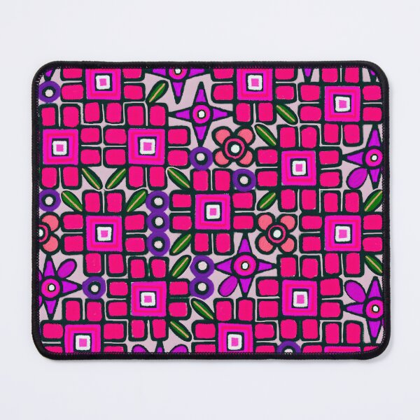 Item preview, Floodle square hot pink blooms designed and sold by bekki smith.
