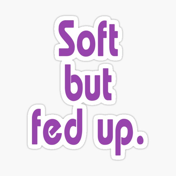 Item preview, Soft But Fed Up – Pastel Sad Girl Aesthetic Shirt designed and sold by TrendyTeeCenter.