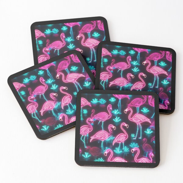 Item preview, Neon Flamingo Party designed and sold by Mo & Ko Design.