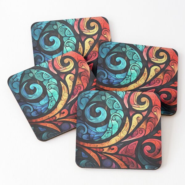 Item preview, New Zealand Paua Māori Pattern Koru Design 370 designed and sold by GrinGalore.