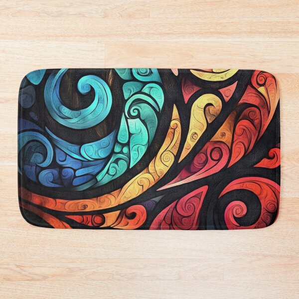 Item preview, New Zealand Paua Māori Pattern Koru Design 370 designed and sold by GrinGalore.