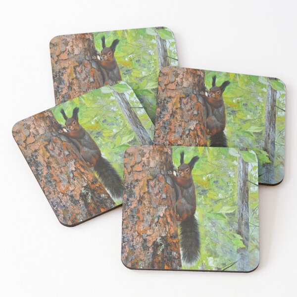 Item preview, The Mischievous Squirrel – Forest Charm in Motion designed and sold by LukianArtPrint.