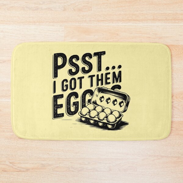 Item preview, Psst… I Got Them Eggs – Funny Food Humor Design designed and sold by Aredbox.