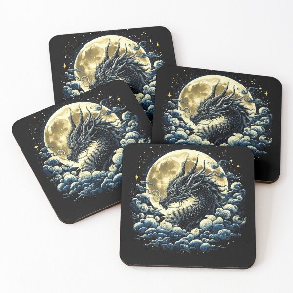 Item preview, Vintage Dragon Lover Fantasy Art Gold Lunar 2 designed and sold by Kimberley King Art  King Art.