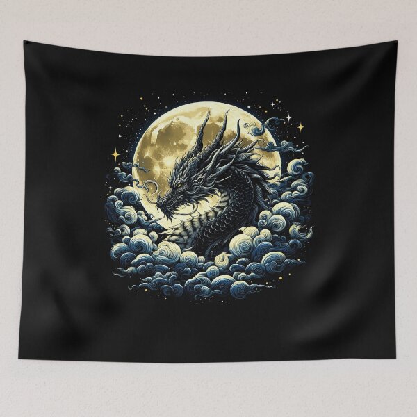 Item preview, Vintage Dragon Lover Fantasy Art Gold Lunar 2 designed and sold by Kimberley King Art  King Art.