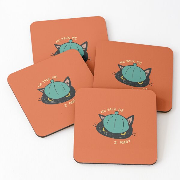 Item preview, "No talk me I angy" cat designed and sold by writeme.