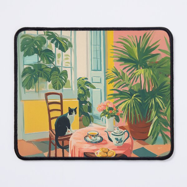 Item preview, Tropical Tea and Cat designed and sold by junkydotcom.