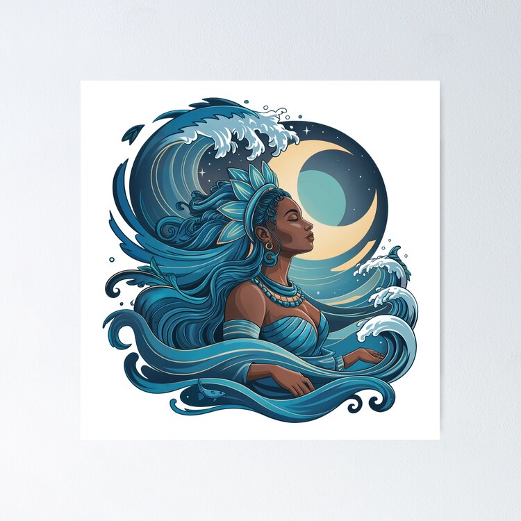 Yemoja (Yoruba – Nigeria/Benin) Sticker