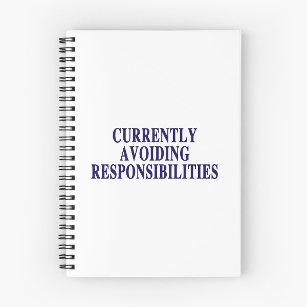 Item preview, Avoiding Responsibilities – Funny Lazy Life Statement Tee designed and sold by TrendyTeeCenter.