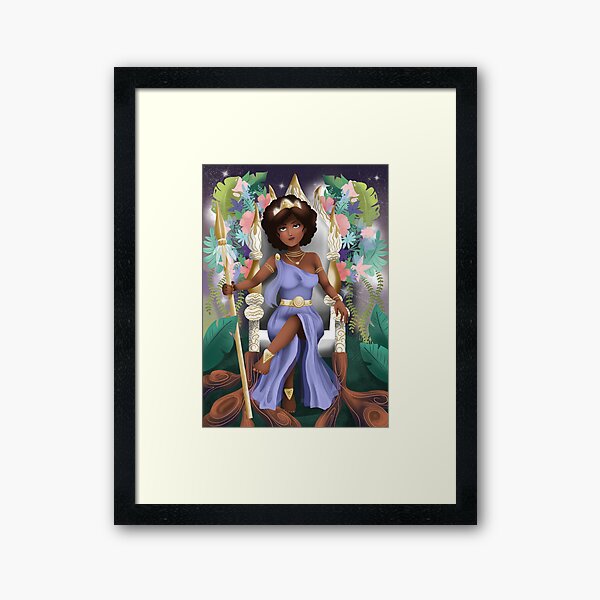 Vista previa del artículo con la obra «Ilustración de la tarjeta "La Souveraine"», diseñado y vendido por Melissa Laurent Illustration.