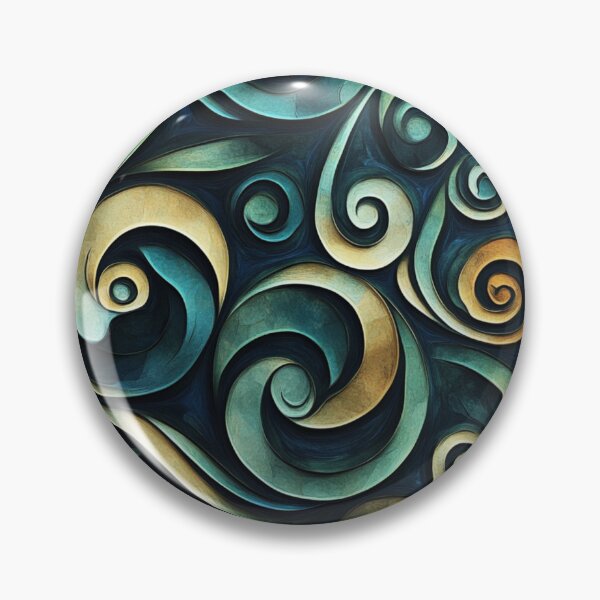 Item preview, New Zealand Paua Māori Pattern Koru Design 371 designed and sold by GrinGalore.