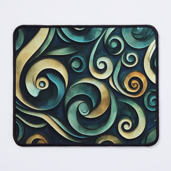 Item preview, New Zealand Paua Māori Pattern Koru Design 371 designed and sold by GrinGalore.