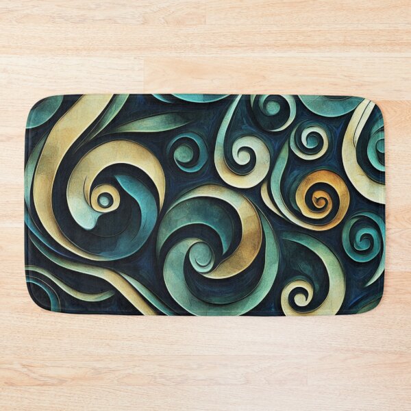 Item preview, New Zealand Paua Māori Pattern Koru Design 371 designed and sold by GrinGalore.