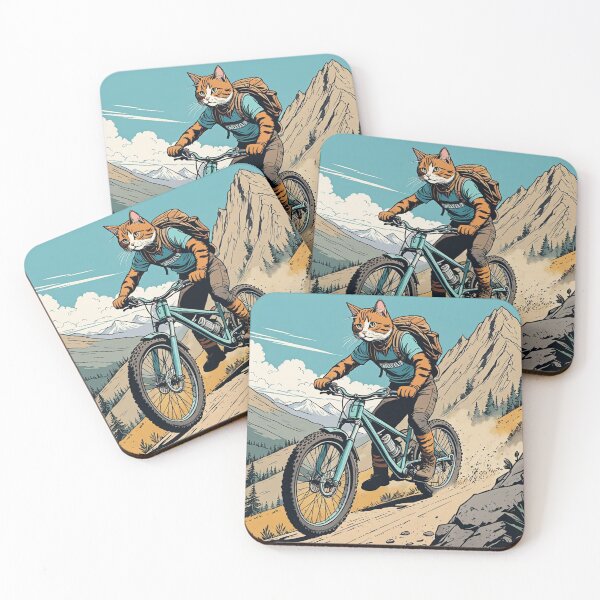 Item preview, MTB mountain biking cat designed and sold by Atlantico54.