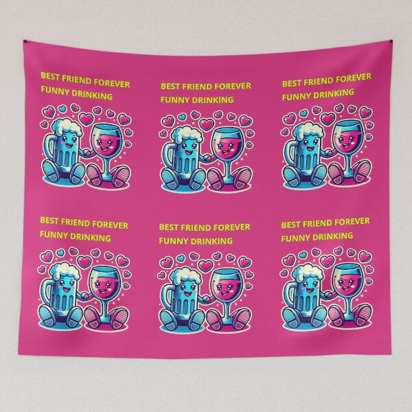 Item preview, Best Friend Forever Funny Drinking designed and sold by TrendsLook.