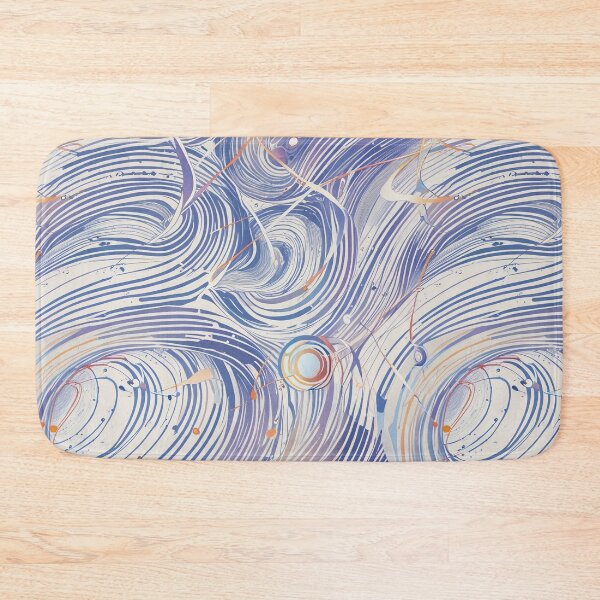Item preview, Abstract Swirling Lines with Floating Spheres in a Dynamic Style designed and sold by CoolPixels.