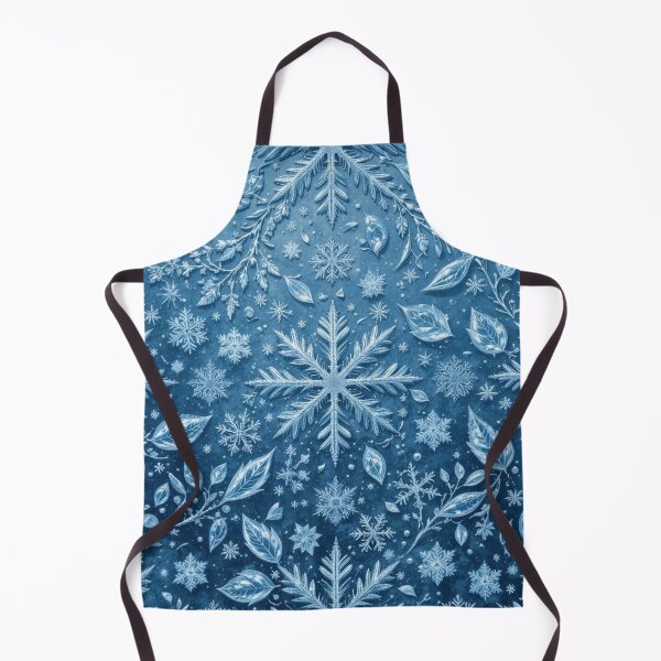 Item preview,  snowflakes is set against a deep blue background designed and sold by InezPhotography.