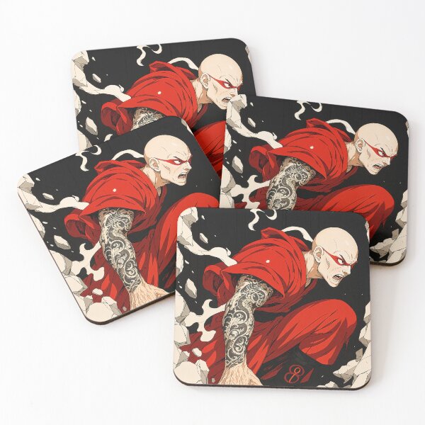 Item preview, Explosive Anime Monk Warrior designed and sold by SuperNovaDesigns.