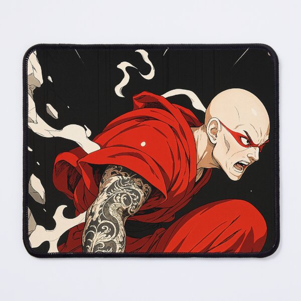 Item preview, Explosive Anime Monk Warrior designed and sold by SuperNovaDesigns.