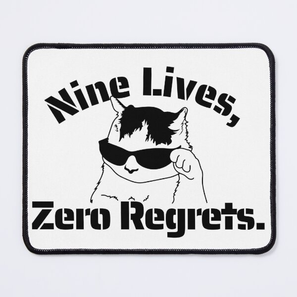 Item preview, Nine Lives, Zero Regrets. designed and sold by eunicecreative.