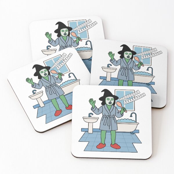 Item preview, A Green Wicked Witch Hits a High Note in her Bathroom designed and sold by BarelyDesigned.