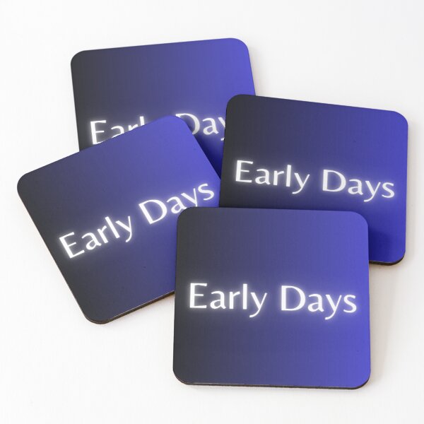 Item preview, Early Days (Blue Square) designed and sold by dcstoy2u-SHOP.