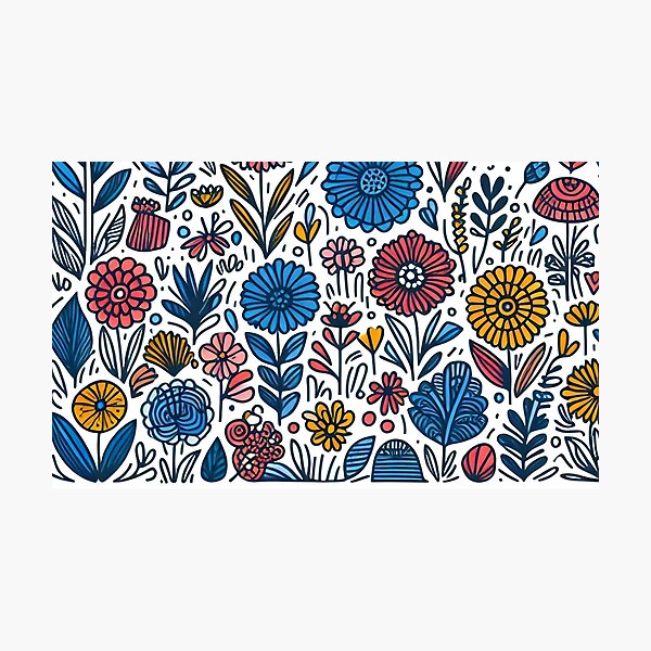 Item preview, Flowers blooming in garden  designed and sold by Ruchi73.