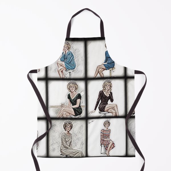 Item preview,  Retro Crowned Diana - Fashion Illustration designed and sold by Hen-C-Art.