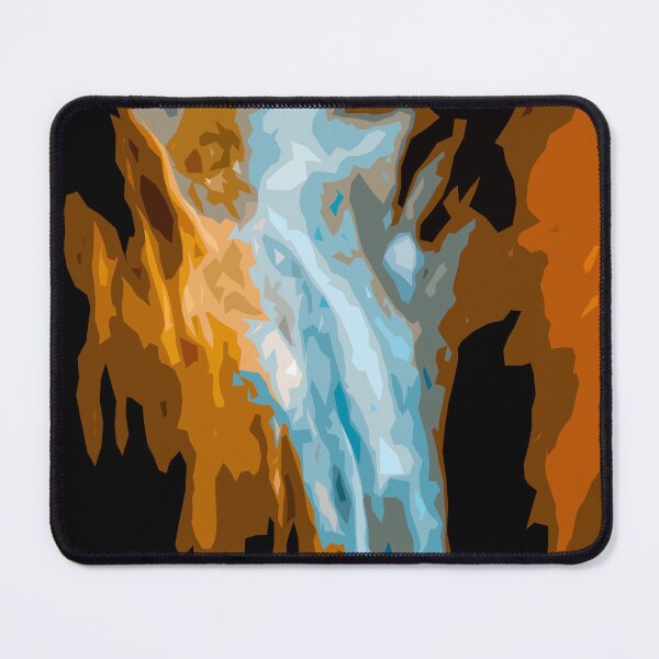 Item preview, Elemental Clash Abstract Art | Water and Fire Energy Print designed and sold by Claire_Brown.