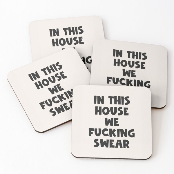 Item preview, In this house we fucking swear quote designed and sold by Paigaam.