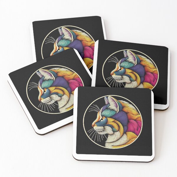 Item preview, Intricate Cat Mandala Design for Pet Accessories and Apparel – Perfect for Animal Lovers and Stylish Pet Fashion designed and sold by knalpot-design.