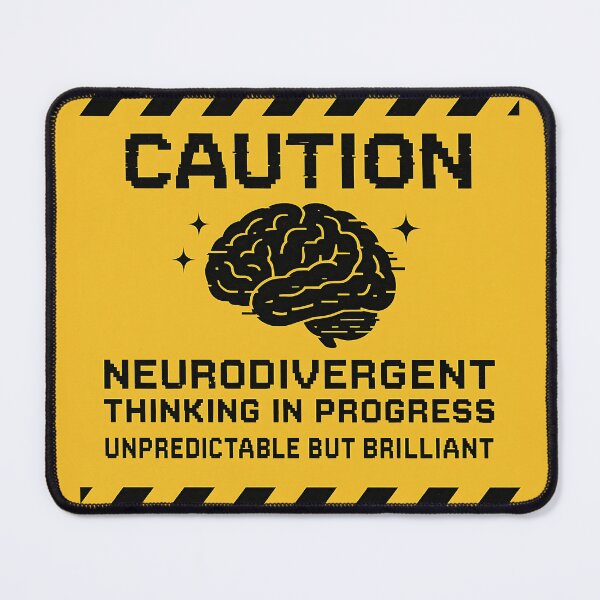 Artikelvorschau, ⚠️ Achtung – Neurodivergentes Denken im Gange, unvorhersehbar, aber brillant entworfen und verkauft von Zamoar.