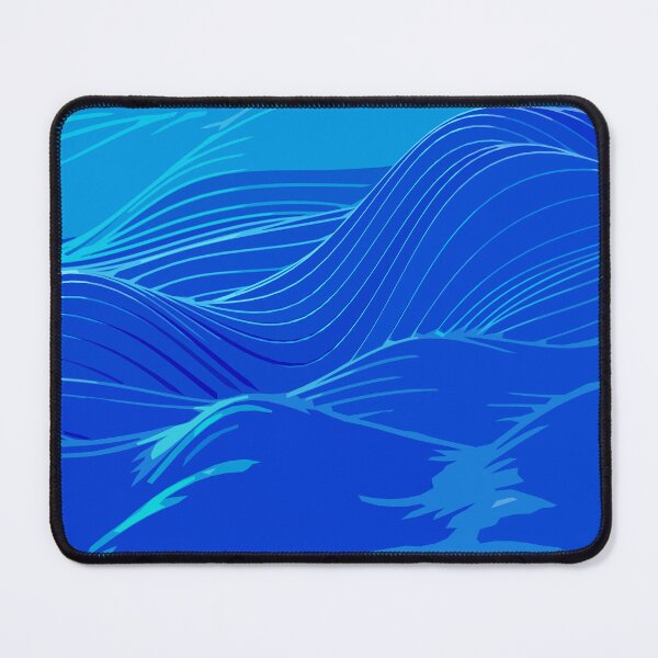 Item preview, Flowing Waves Abstract Art | Calm Ocean Energy Print designed and sold by Claire_Brown.