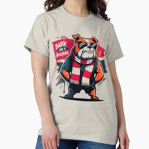 Item preview, Bark Like a Hooligan - Bold Bulldog Design designed and sold by NirvanaOcean1.