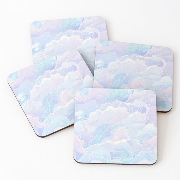 Item preview, Soft Pastel Abstract Swirl Clouds and Flowing Lines in Dreamy Sky Atmosphere designed and sold by CoolPixels.