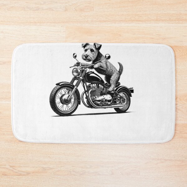 Item preview, Cool Glen of Imaal Terrier Riding a Motorcycle Biker Dog Lover designed and sold by Kimberley King Art  King Art.