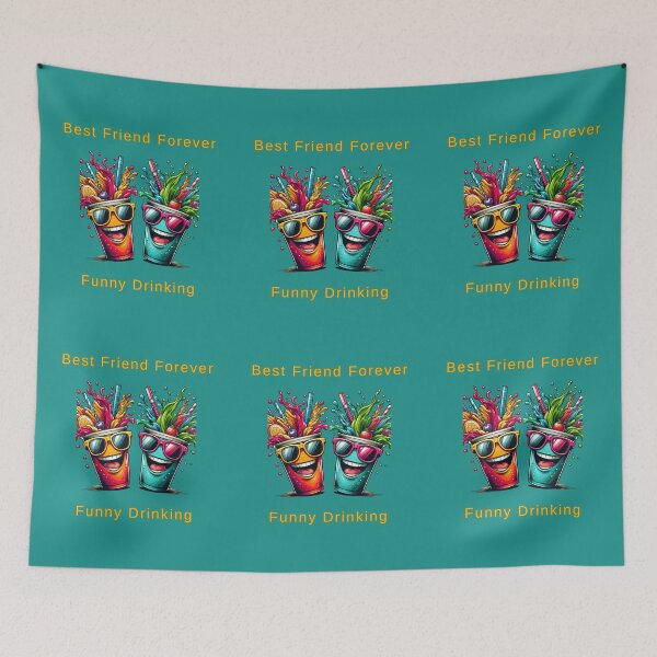 Item preview, Best Friend Forever Funny Drinking designed and sold by TrendsLook.