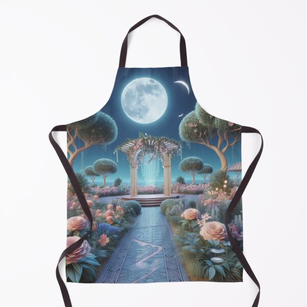 Item preview, Romantic Moonlight Garden with Blooming Roses designed and sold by choder61.